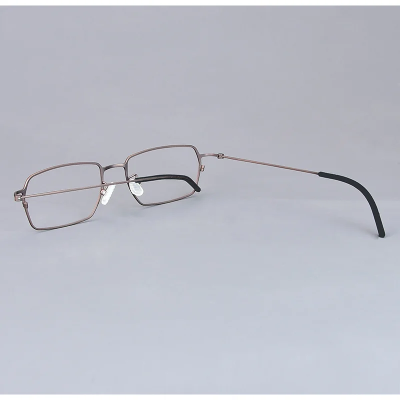 152MM Männer Übergroße Quadratische Reine Titan Brille Rahmen Frauen Ultra-licht Große Gesicht Brillen Brille Handgemachte Große Brillen – Detail 15
