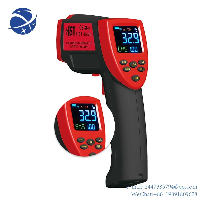 

Yun Yi 1800C Digitale Thermometer Laser Kleur Display Infrarood Voor Industrie