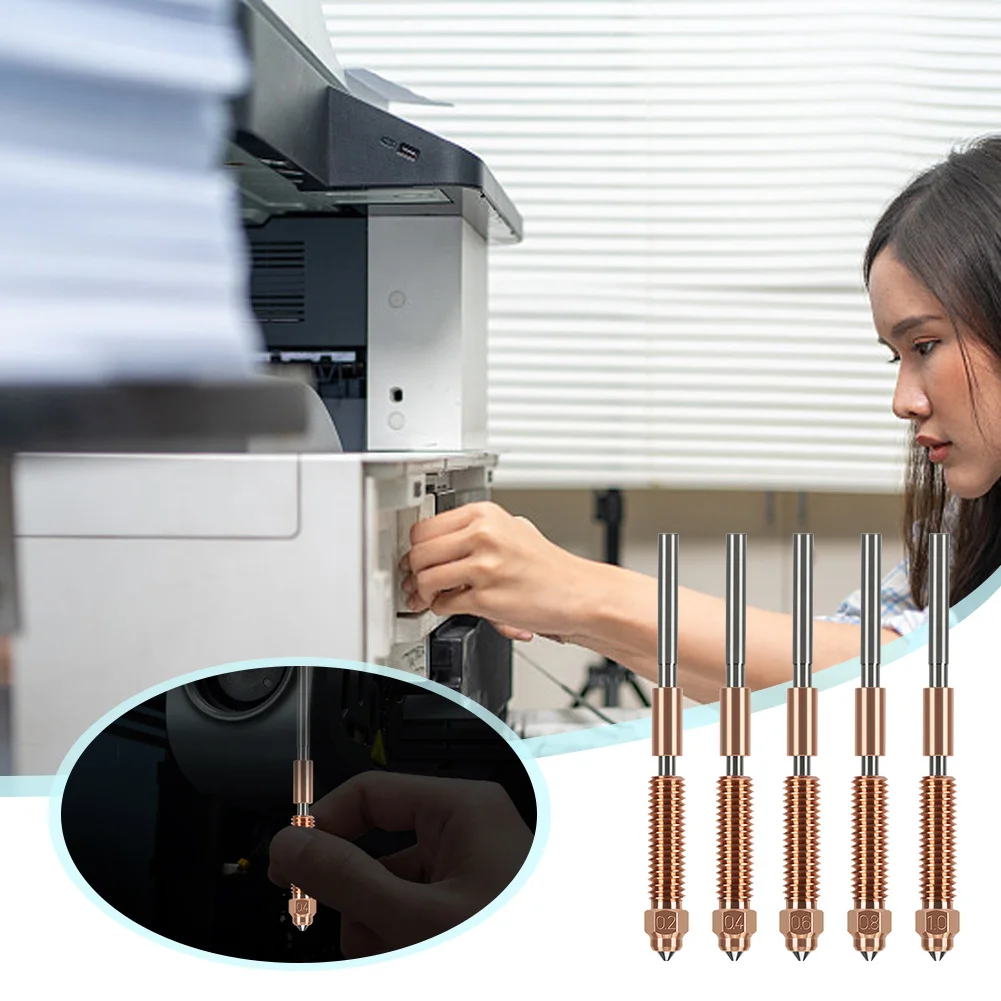 High-Speed Printing Nozzle 0.2/0.4/0.6/0.8/1mm High Temperature Resistant Nozzle for Ender-3 V3 K1C K1 Max 3D Printer