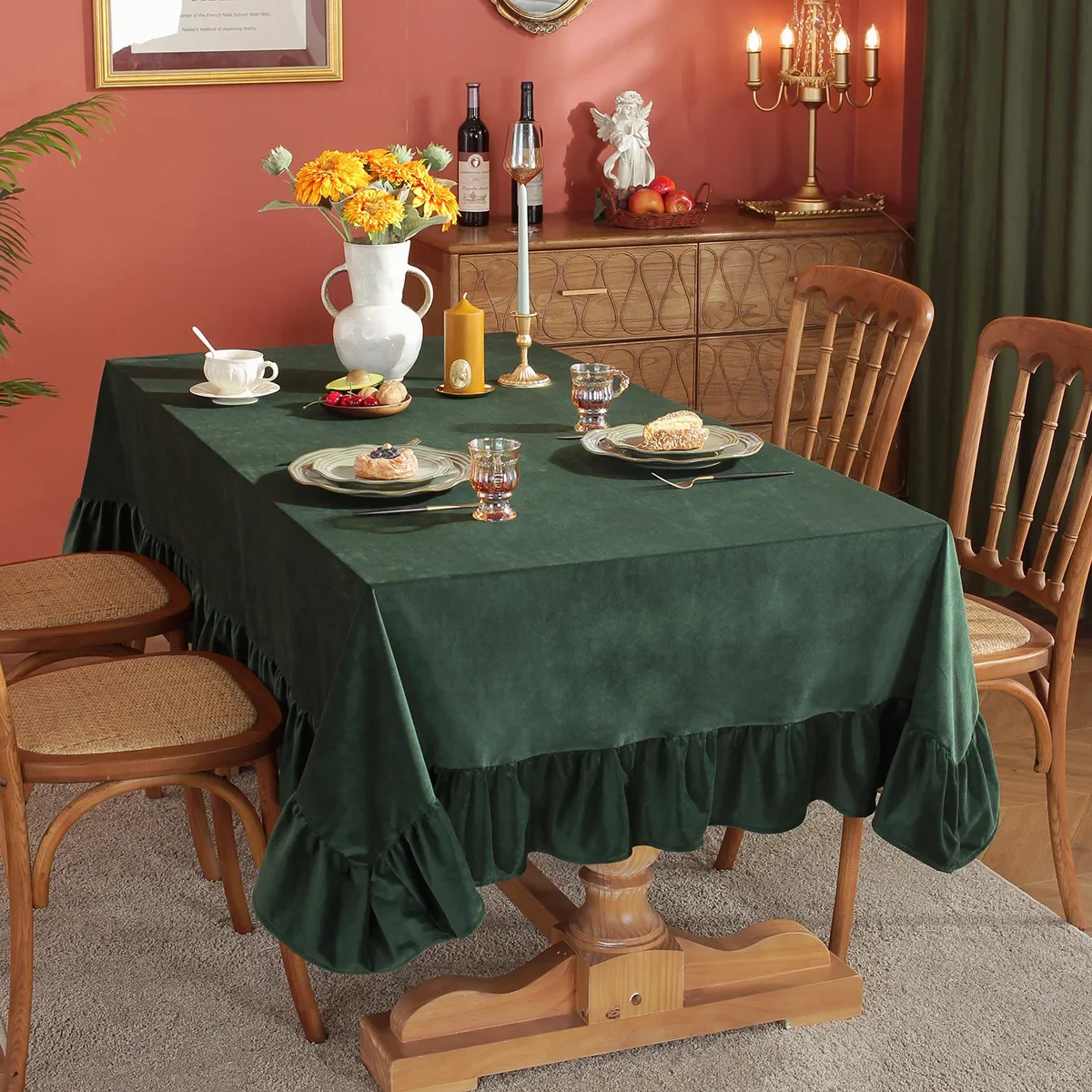 

Rectangular coffee table cloth all match tablecloth new style yellow