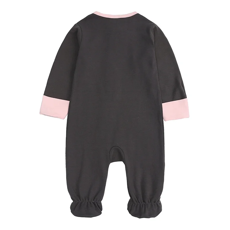 Summer Newborn Baby Boy Clothes Cartoon Print Baby Clothes Girl Romper Cotton Long Sleeve Zipper Infant Romper 6-24 Months baby clothes