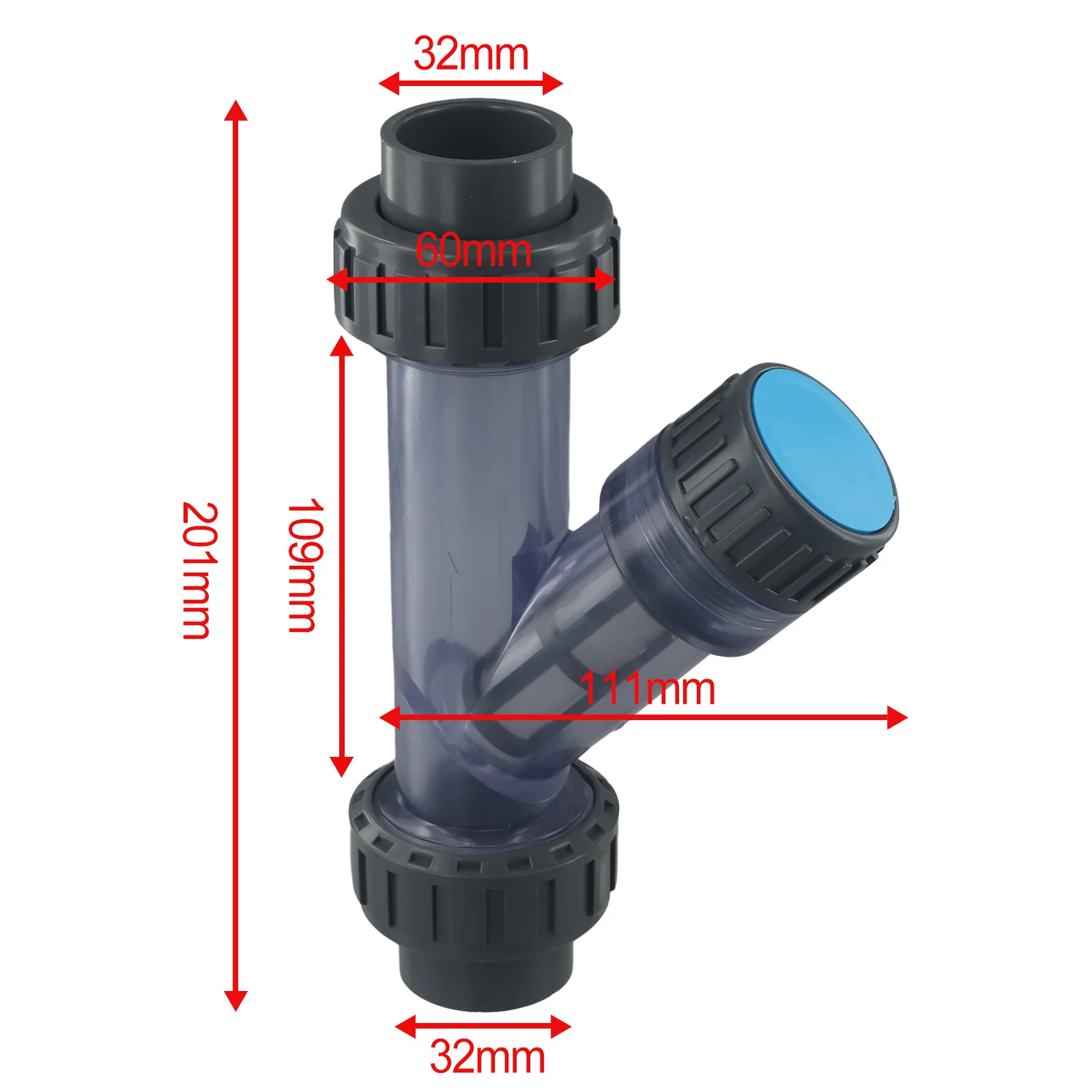 PVC KAPPE ENDKAPPE PVC-U Gewindekappe Blindkappe 20 25 32 40 50 63mm