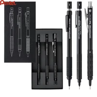 JP Pentel 60th Anniversary Limited Low-Center-of-Gravity 0.5mm Black Mechanical Pencil Metal GRAPH Set PG505/PG1015 Drawing Tool 1