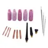 17Pcs TIG Welding Torch Gas Lens Collets Body Accessories for WP-17/18/26 2
