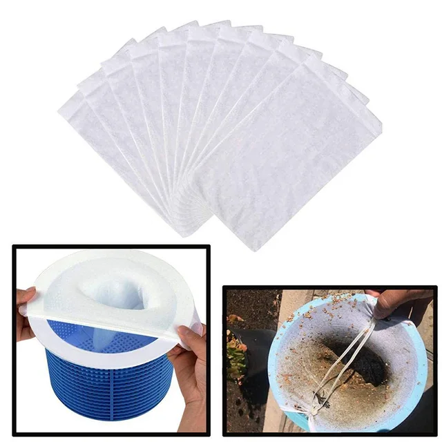 5/10Db/Beállított Szűrő Tároló Medence Skimmer Zokni Nylon Úszómedence Kosarakhoz Skimmerek Fehér Ellátása - Image 4