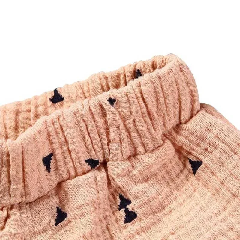 0-5Y Kawaii Newborn Baby Bloomers PP Pants Cotton Linen Triangle Solid Dot Girls Shorts Summer Trouser Toddler kids shorts kids trousers