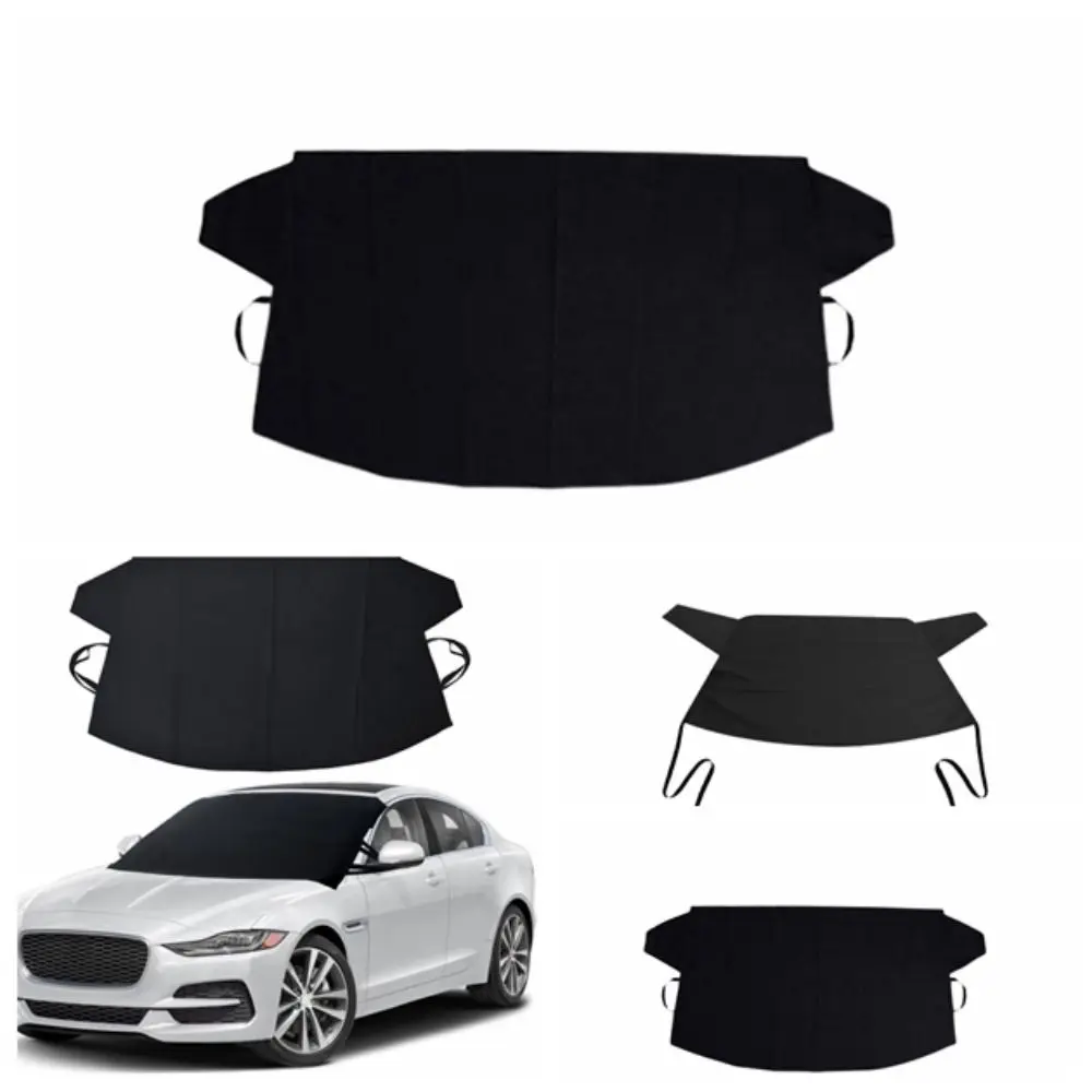 

Оксфордская ткань 600D, чехол на лобовое стекло автомобиля с магнитным краем, Черный солнцезащитный козырек, снежный автомобильный чехол, передний/задний солнцезащитный козырек для автомобиля