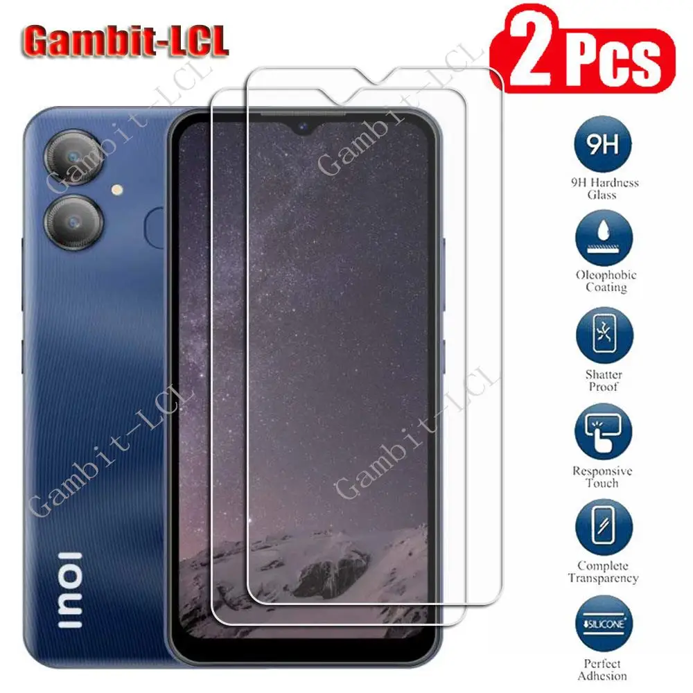 

2PCS Original Tempered Glass For INOI A63 6.5" INOIA63 Screen Protective Protector Cover Film