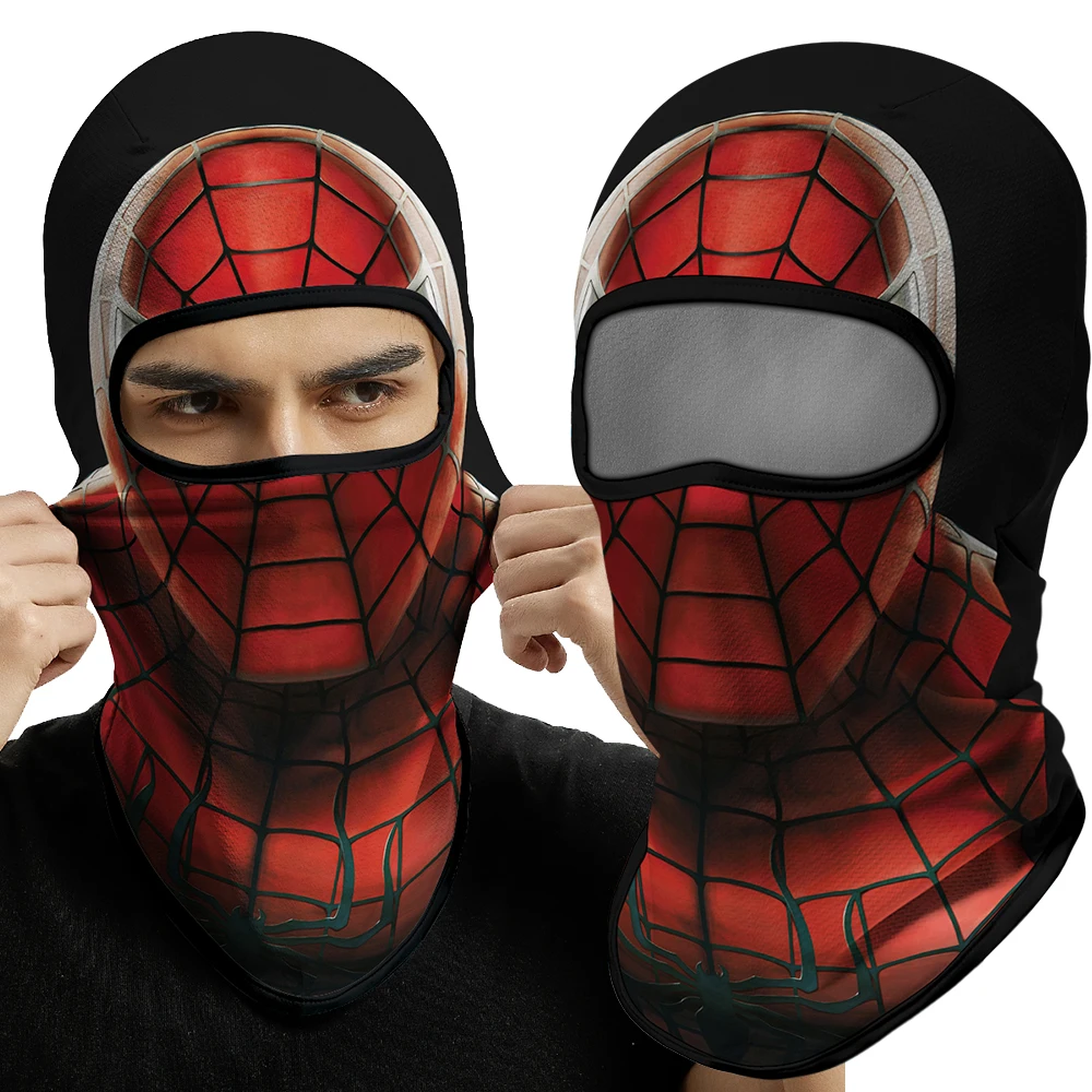 3D Halloween Spider Balaclava Ski Mask Camping Scarf Bandana Motorcycle Face Shield Hunting Hiking Skull Braga Cuello Women Men