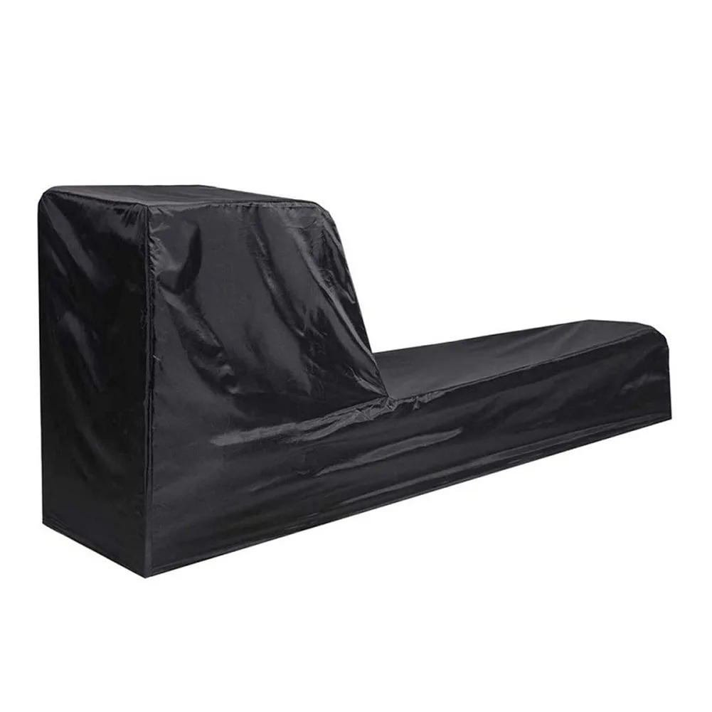옥스포드 천 방수 로잉 머신 커버 (야외 보관용) 241x61x100cm 블랙 먼지 커버 (홈 짐 장비용)