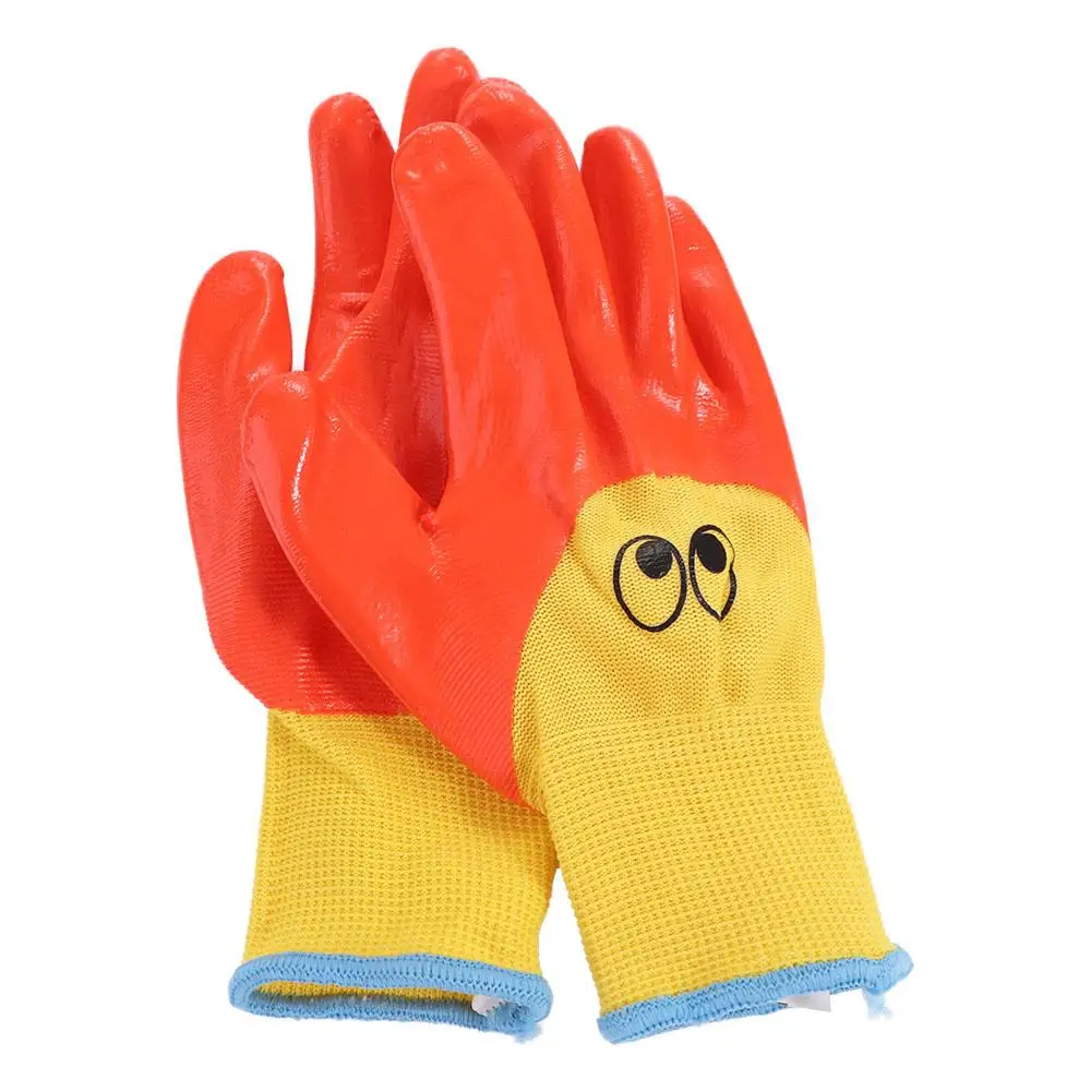 Enhanced Breathable Waterproof Children's Gardening Gloves - Anti-Bite and Cut-Resistant Safety Latex