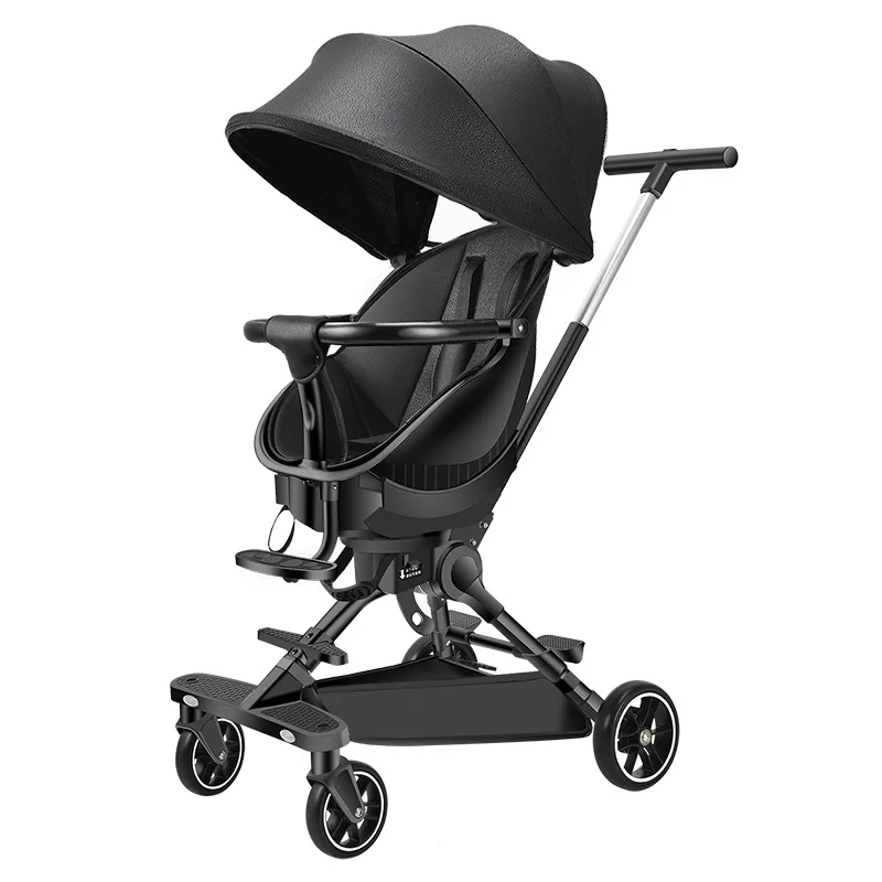 

Child Reclinable Folding Swivel Bidirectional Baby High View Baby Trolley Stroller Accessories