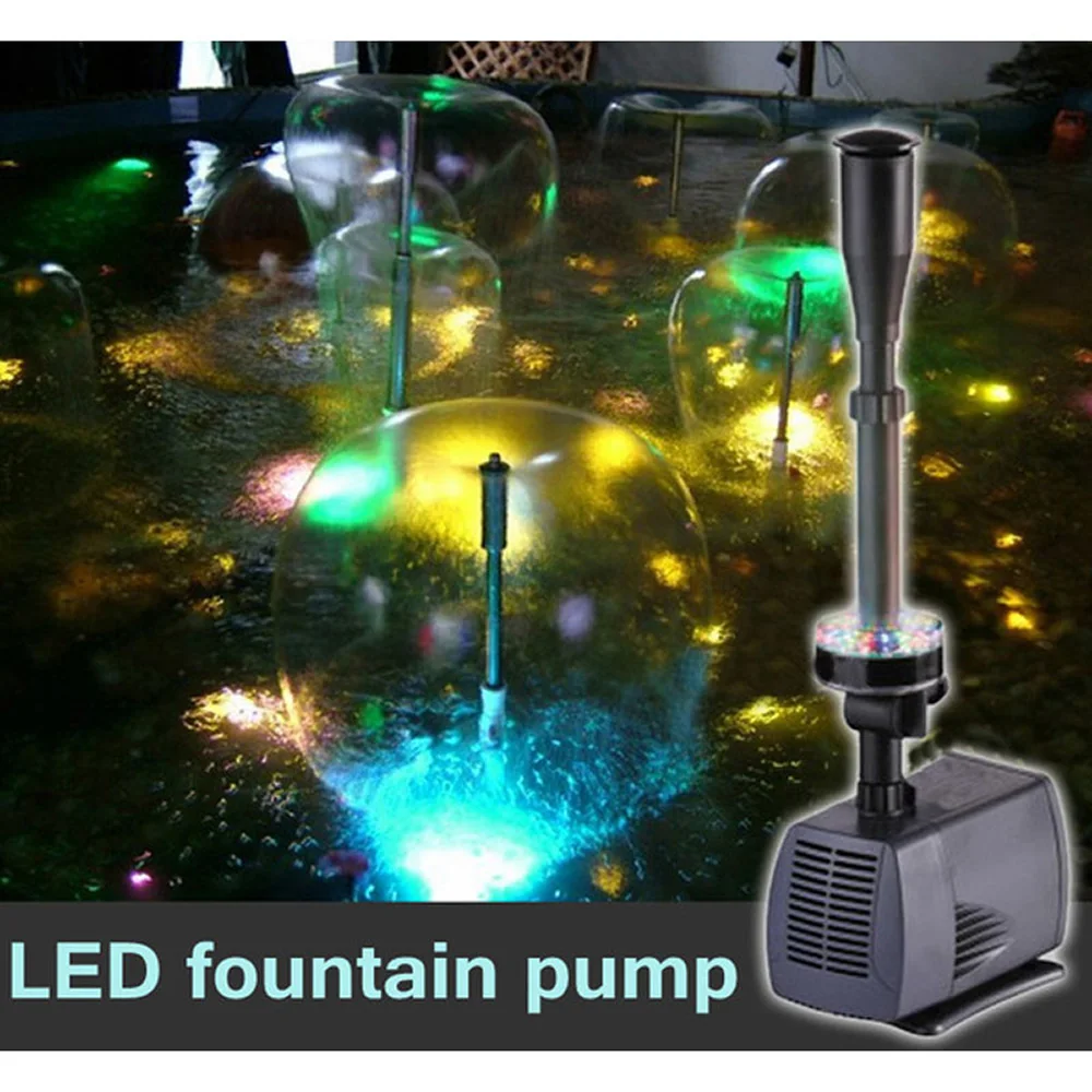 

LED flashing light 40W/45W/75W/85W submersible water pump fountain pump fountain maker fish pond garden pool