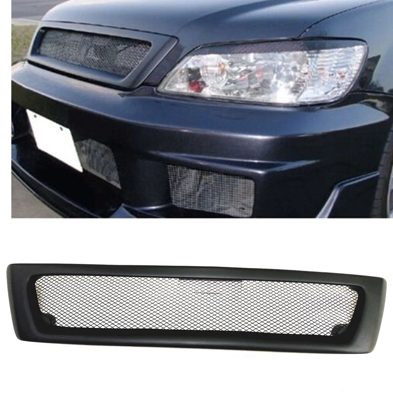 

Car Front Grill Grille Upper Bumper Hood Mesh For Mitsubishi Lancer Cedia 2002 2003