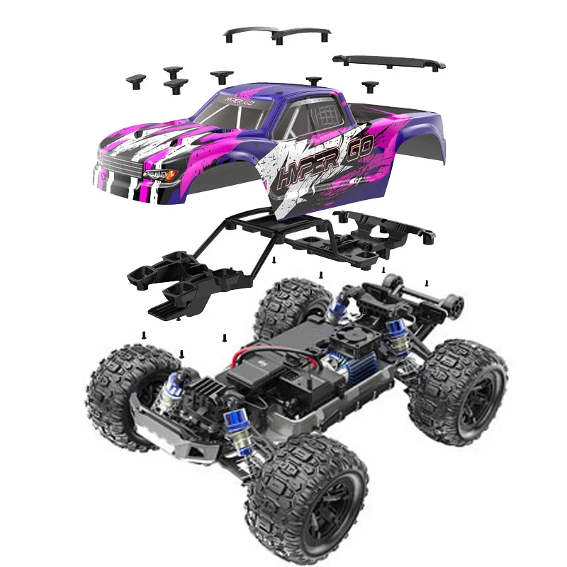 HYPER GO H16BM X 14301 Brushless 42 Mph Fast RC Cars for Adults, Hobby  Off-Road RC Truck, RTR Drift Remote Control Car