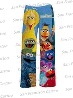 New Summer Boy&Girl Cartoon Sesame. Street Big Bird EKMO Cute Printed Pajamas KID/Adult Comfortable Quick-Drying Homewear100-6XL 1