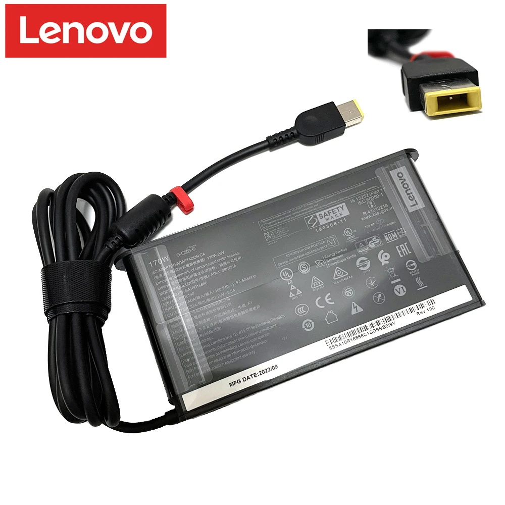  VHBW Adaptador de corriente de repuesto para cargador Lenovo de  170 W, compatible con Lenovo ThinkPad P50 P51 P52 P53 P70 P71 P73 W540 W541  T460p T540p Legion 5 5P S7