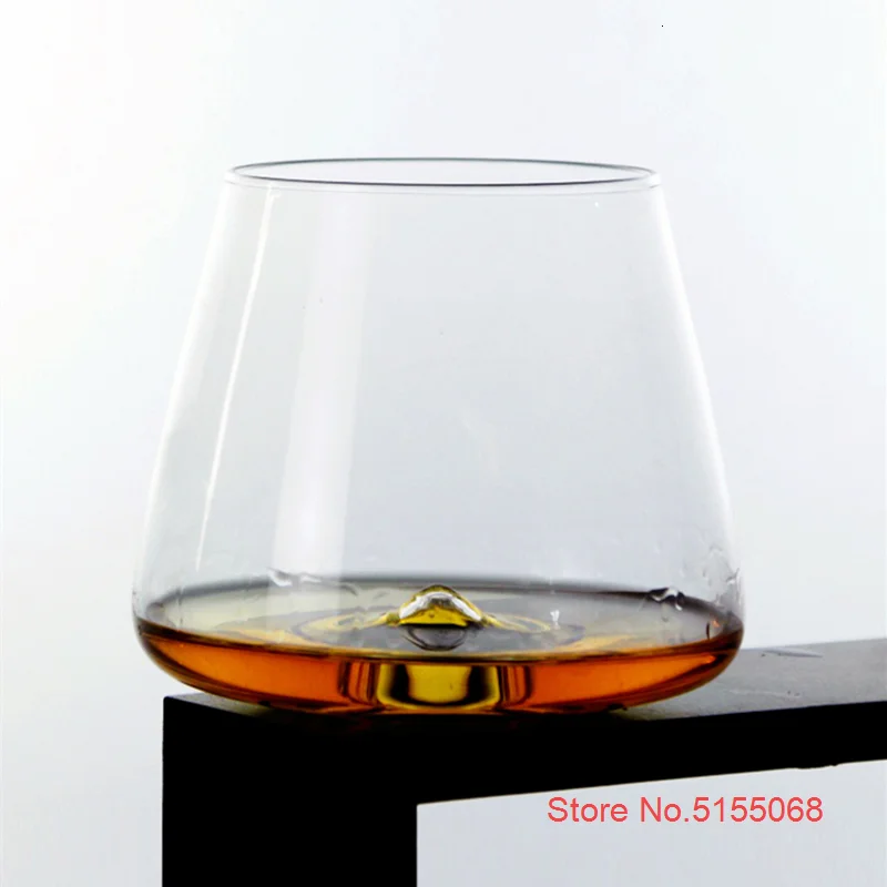 Whiseddy Crystal Scotch Whiskey Glass Rocks Glasses Tumbler Eddy Bottom Swirl Designer Wine Cup for Bar Verre Whisky Shot Glass
