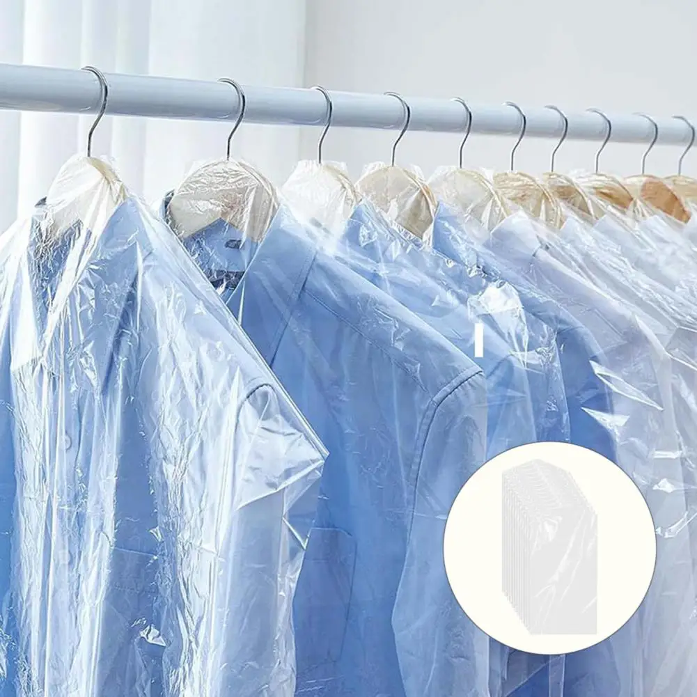 Dry Storage Bag Plastic Dry Bags for Garment Storage at Home Travel Moving 50 Pcs Dust-proof Hanging Bags for Dry Cleaner Closet 6