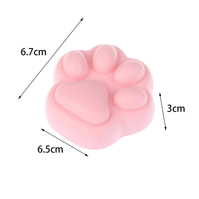 Small Cat Paw Cute Pink Cat Foot Slow Rebound Wet Soft Suction Finger Pinch Decompression Squishy Toy Release Toys