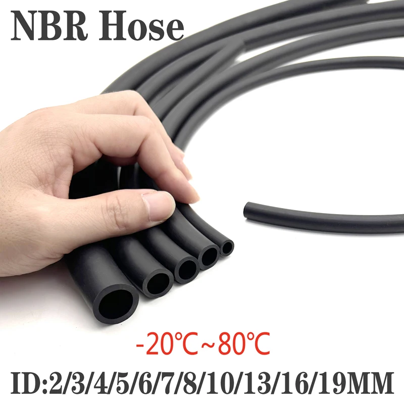 NBR Rubber Hose Oil Resistant Pipe Rubber Tube Rubber Tubing 1/3/5M