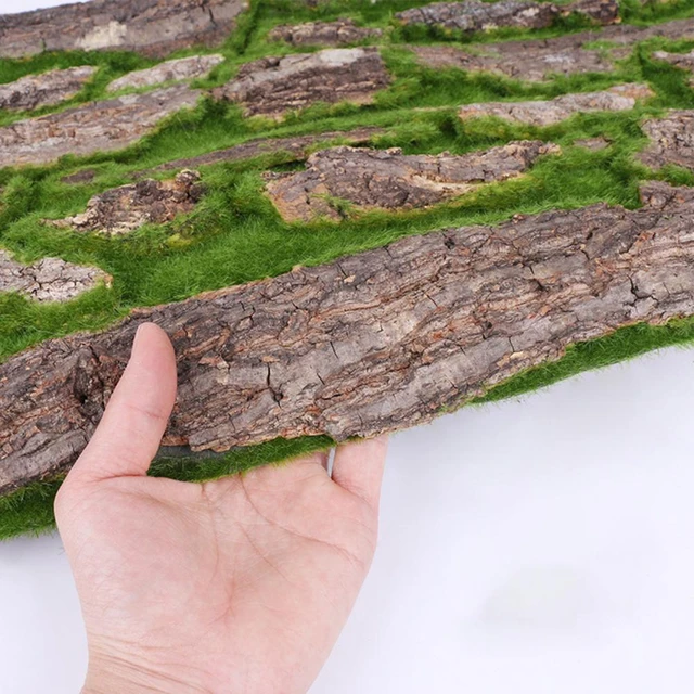 6 Pieces Artificial Moss Decorative Faux Moss Tree Bark Covering Stone for  Fish Garden Terrariums Decorat - AliExpress