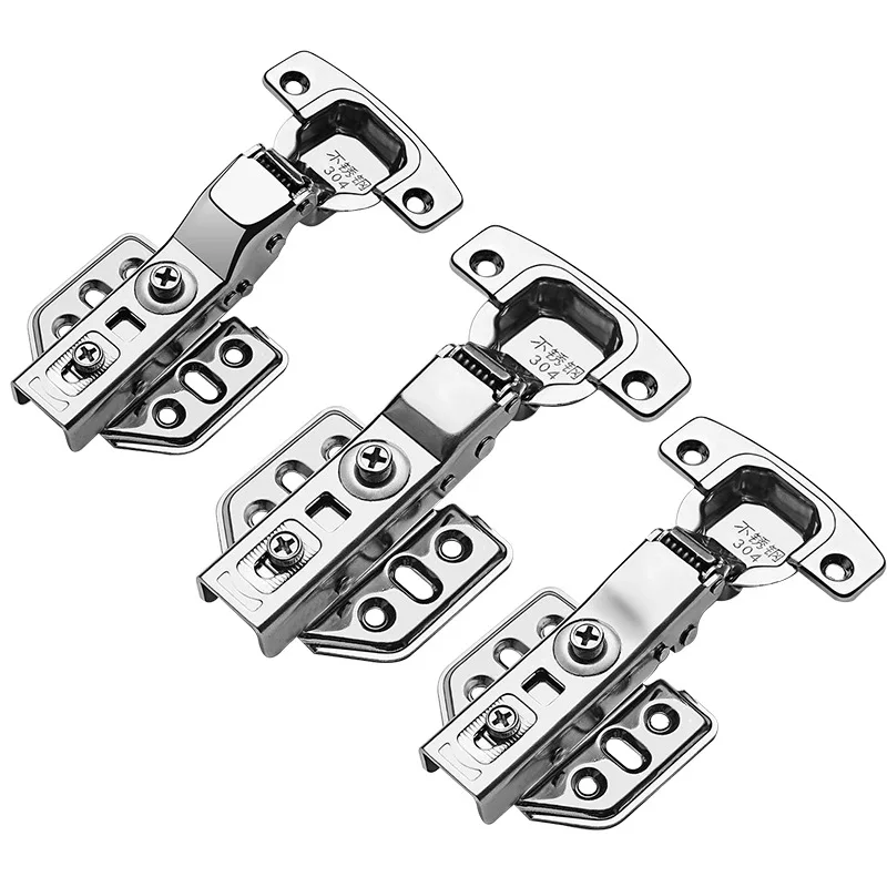 

10pcs Hardware 304 fixed stainless steel hinge hydraulic copper core hinge damping aircraft buffer cabinet door hinge