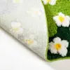 Green Floral Large Bathroom Rugs Bath Mat Non Slip Washable Modern Microfiber Shaggy Tufted Moss Rugs Bedroom Nursery Bathroom 5