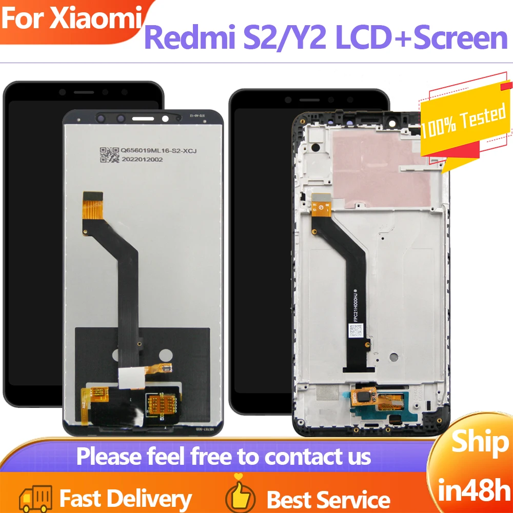 

5.99 Inch New TestedLCD For Xiaomi Redmi S2 Lcd Touch Screen Digitizer Assembly Y2 Display M1803E6G M1803E6H M1803E6I With Frame