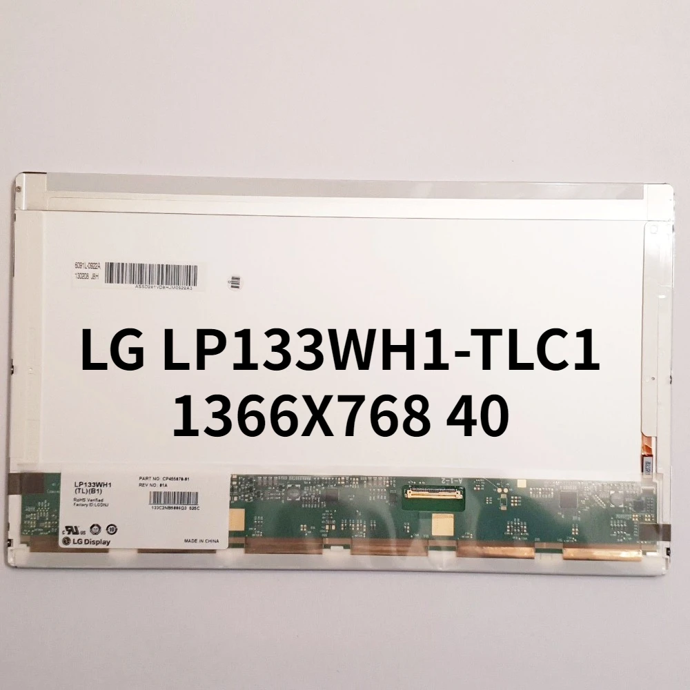 Matrice Per Laptop Da 13.3 "Per Schermo Lcd Lg Lp133Wh1-Tlc1 Lp133Wh1 Tlc1 Hd 1366 X768 Sostituzione Del Pannello A 40 Pin Muslimit (Tl)(C1)