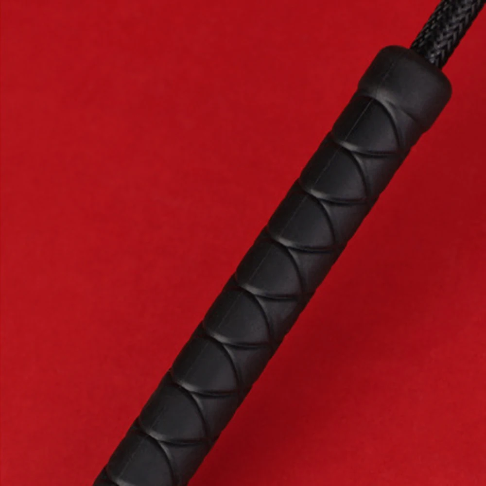 46CM Genuine Leather Horse Whip,Horse Riding Bat Flogger Whip for Horse Training