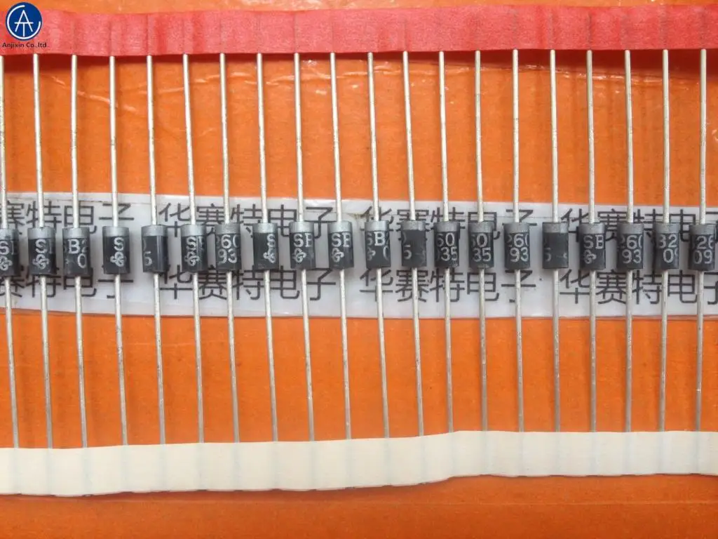 

30pcs 100% orginal new SB260-E3/54 SB260 DO-15 Schottky Diode 2A 60V