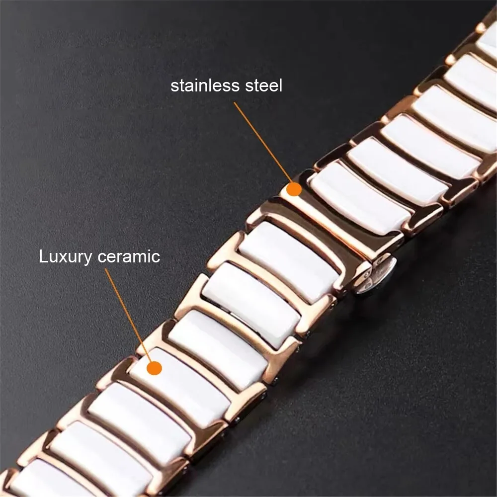Luxury Ceramic Bracelet - Premium Metal Strap