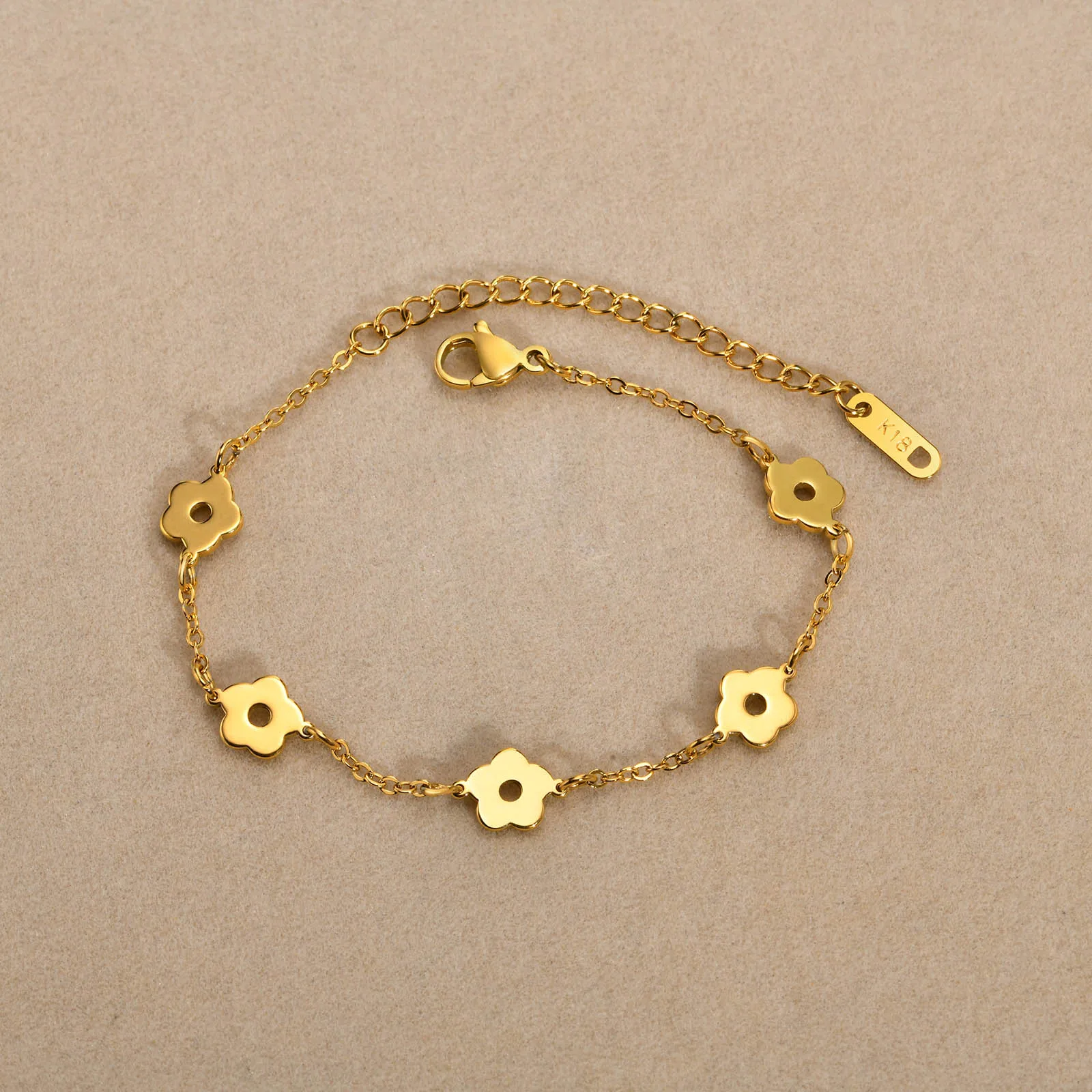 Set Di Braccialetti Con Perline Intrecciate A Forma Di Fiore E Ancora 4 Pz Bracciali Multicorda Per Le Donne Colore Misto