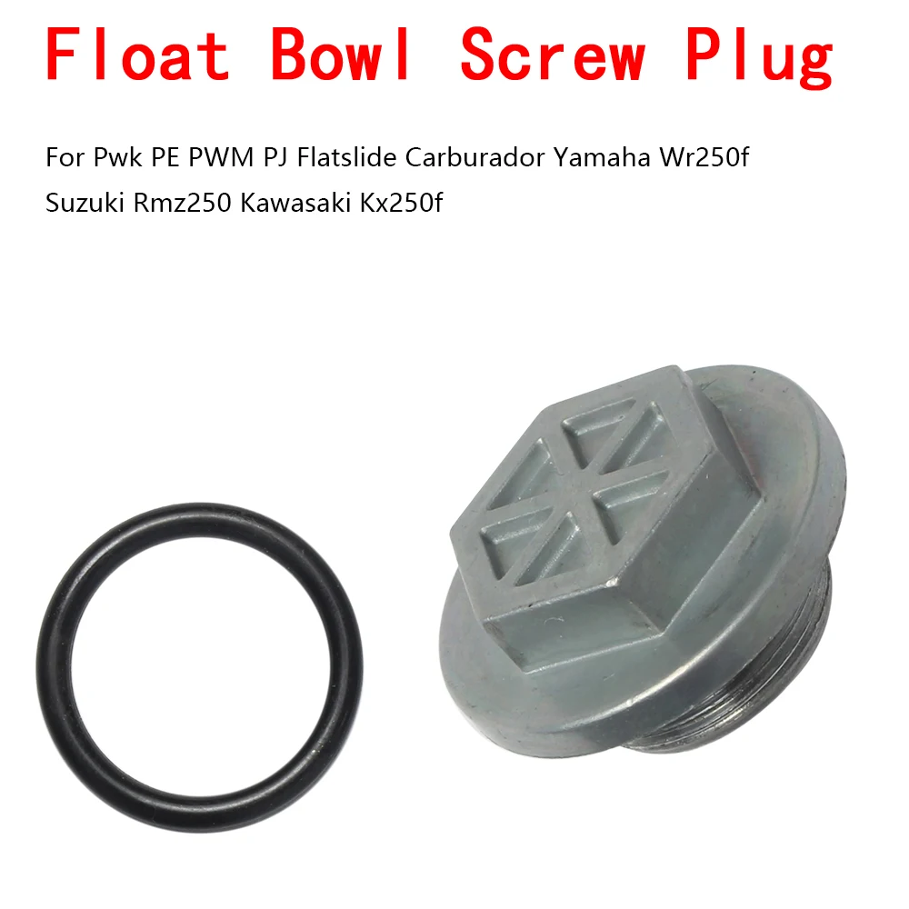 Float Bowl Screw Plug With O Ring For Carburetor Pwk PE PWM PJ Yamaha Wr250f Suzuki Rmz250