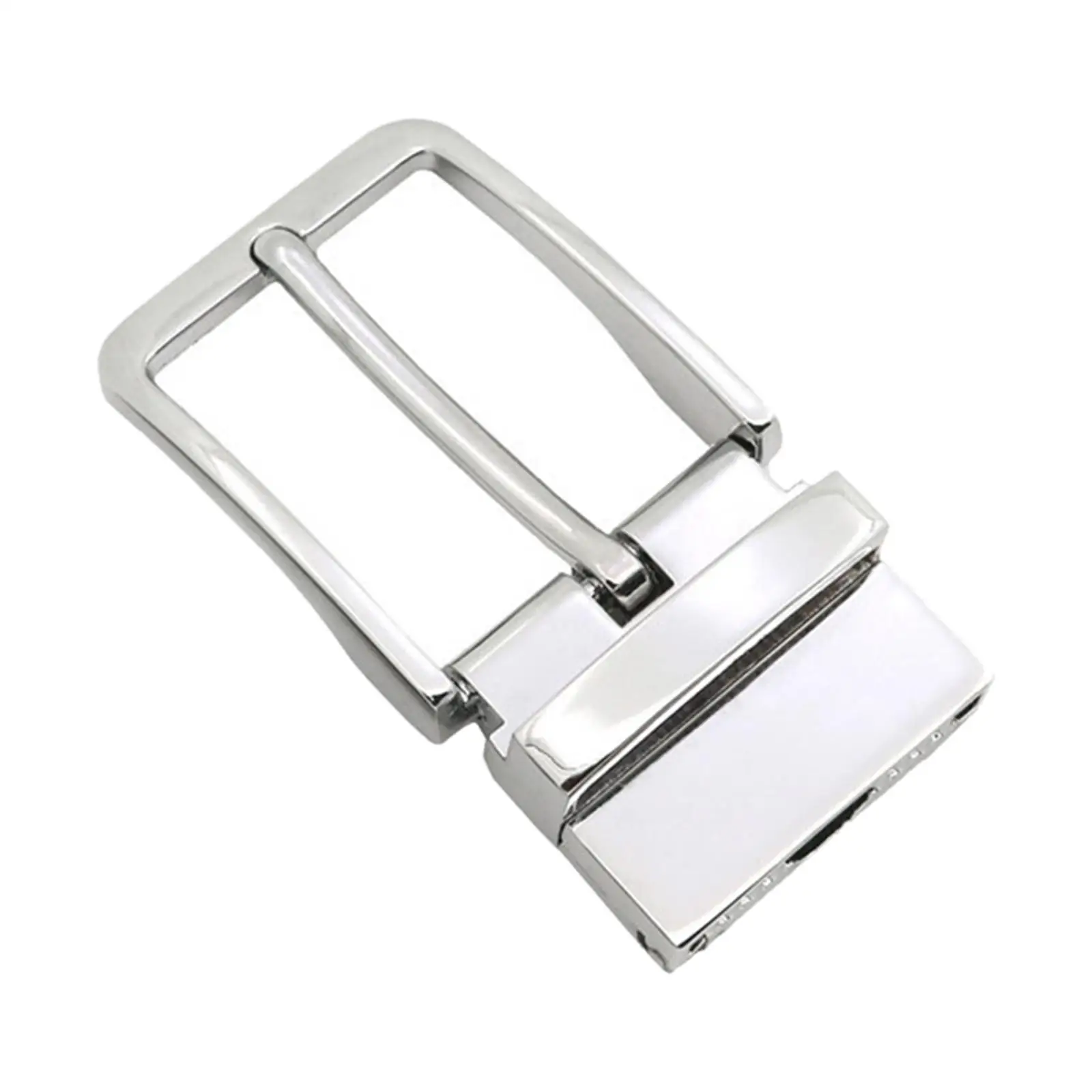 Metal Belt Buckle, Pin Belt Buckle Reversible, Business Casual Mens Belt Accessories, Classic for Leather Strap Replacement