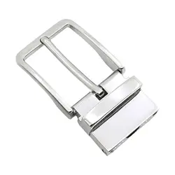 Metal Belt Buckle, Pin Belt Buckle Reversible, Business Casual Mens Belt Accessories, Classic for Leather Strap Replacement