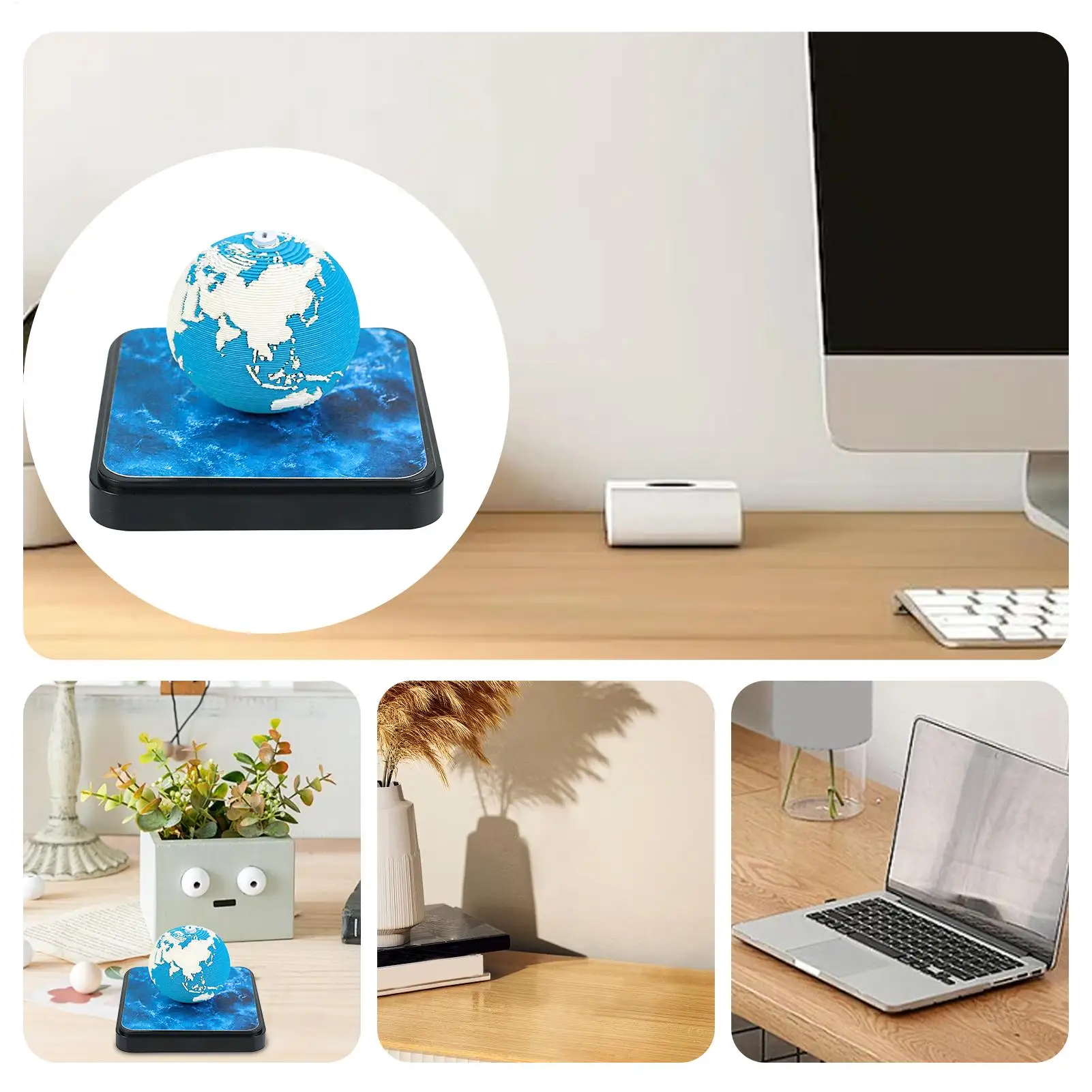 3D 메모 패드 지구 모양 3D 메모 패드 2026 캘린더 종이 조각 조형물 3D 아트 노트패드 DIY 홈 데스크탑 장식 휴일 선물