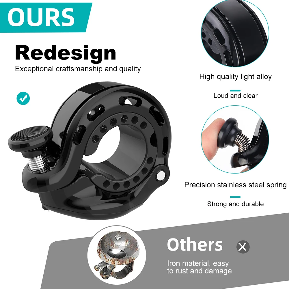 Bicycle Bell for Apple AirTag Aluminium Alloy MTB Cycling Horn Anti-Theft Airtag Case Bike Handlebar Bell for Road Bike Ebike bicycle bell,bicycle accessories,bicycle horn,mountain bike bell