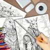 1pc Art Coloring Book 22 Page Coloring Books Gift For Birthday Party Relieve Stress Kill Time Graffiti Painting Drawing Art Book 3