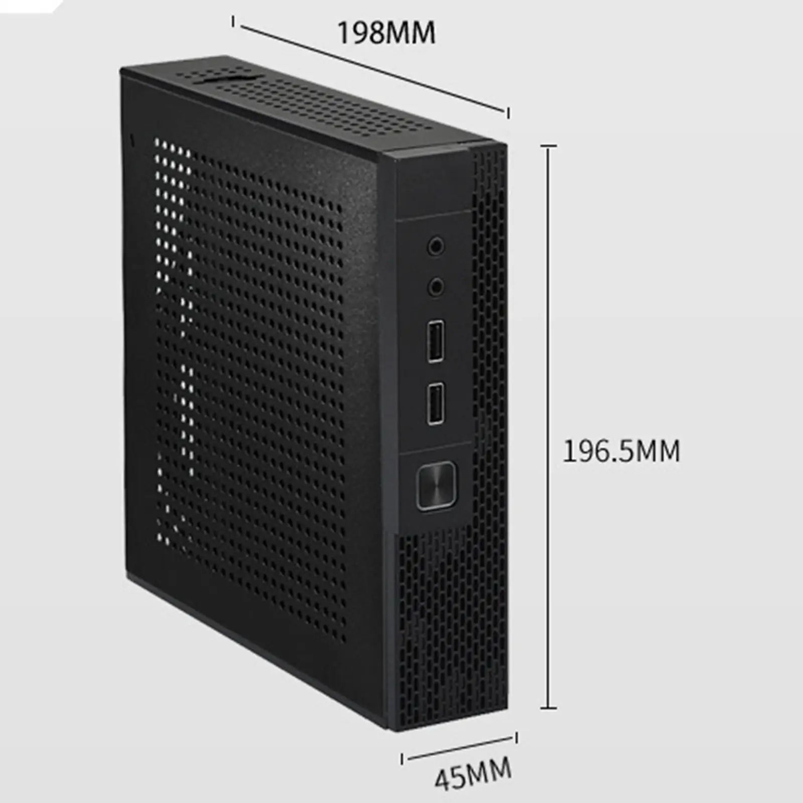 ITX Computer Case RACKMOUNT Server Chassis Gaming Power Supply Simple to Use TX02 Industrial Control Htpc Case for Home Fittings 1