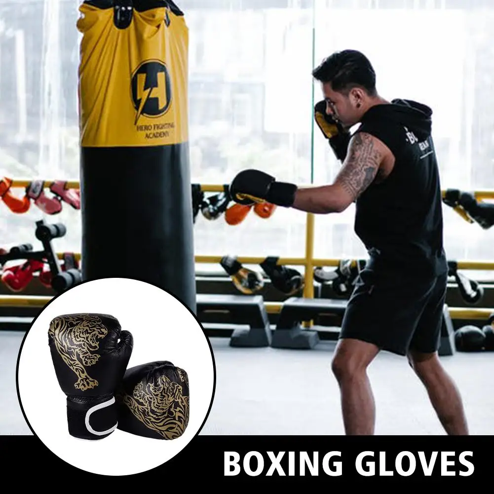 1pair Boxing Gloves For Men Women PU Karate Muay Thai Guantes De Boxeo Free Fight MMA Sanda Training Adults Kids Equipment