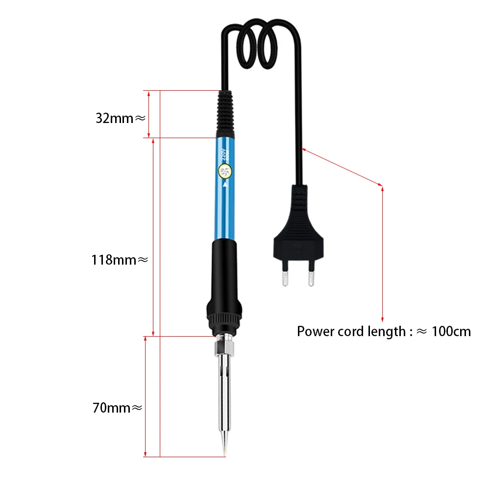Adjustable Temperature Electric Soldering Iron 220V 110V 60W 80W Welding Solder Rework Station Heat Pencil Tips Repair Tools Kit soldering iron electric soldering iron soldering iron kit soldering iron set