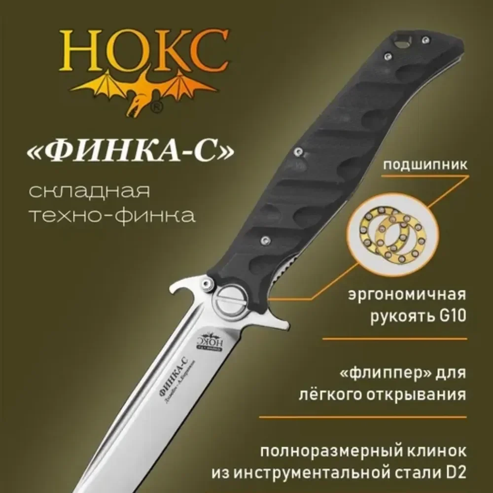 

HOKC складной нож G10 ручка охотничий нож экстренная защита наружная оборона тактический нож для путешествий полевой выживания Flipper Zero