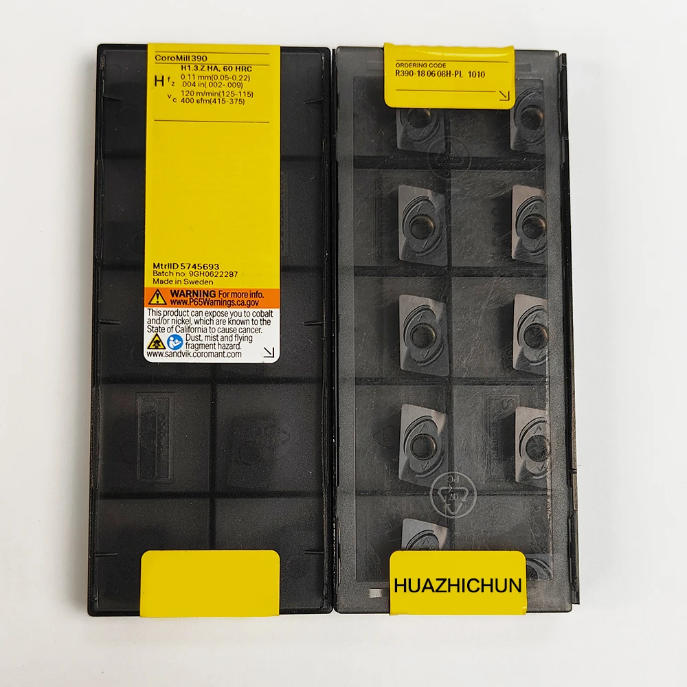 

HUAZHICHUN R390-1806 08H-PL 1010, карбидные вставки, Фрезерный инструмент