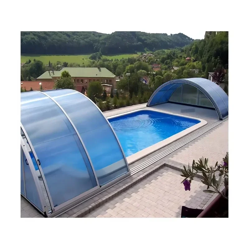 Automatic Aluminium Spa Hot Tub Swimming Pool Covers Retractable Roof ...