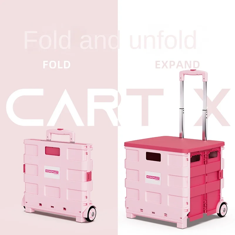 

Shopping Cart Supermarket Vegetable God Folding Household Cart