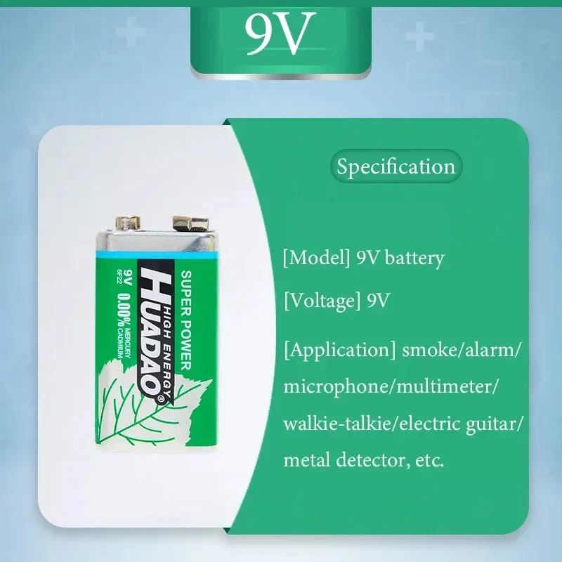 Alkaline Battery Disposable Battery 10 pieces disposable battery 9V alkaline battery multimeter alarm microphone 6F22 carbon dry 1100mah for KTV toys