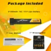TATTU 5PCS 1S 300mAh 3.8V 75C HV 4.35V Lipo Battey With BT2.0 Plug For BETAFPV Ceuts FPV Kit Racing Drone FPV BT2.0 Connector 2