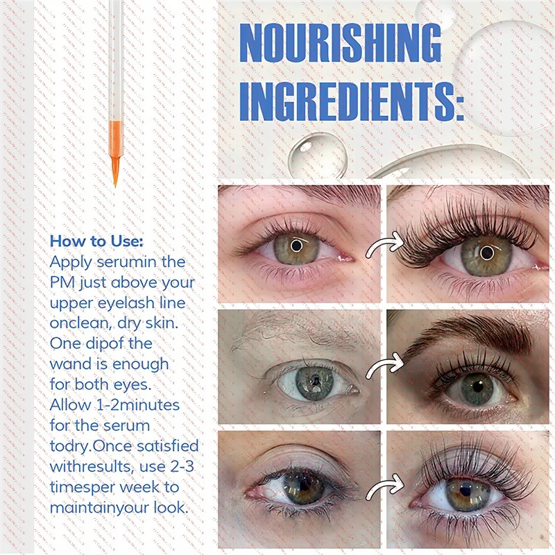 Fast Eyelash Growth Serum Natural Eyelashes Enhancer Longer Thicker Eyebrows Lift Essence Fuller Lashes Eye Care Korean Cosmetic
